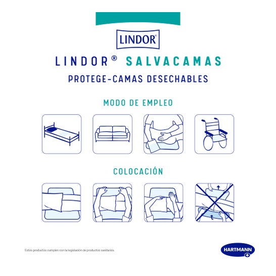 Lindor Salvacamas 40x60 cm 30 uds