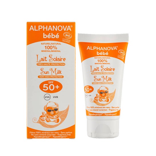 Alphanova Sun Bio Bébé Spf50 Lait 50g