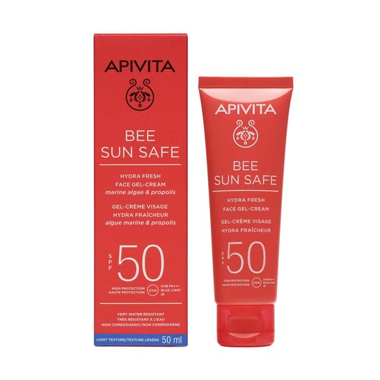 Apivita Bee Sun Safe Gel Crema Facial Sin Color SPF50 50ml