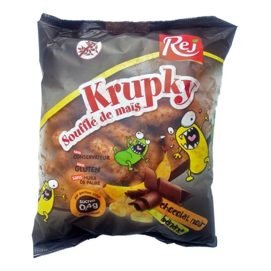 Krupky Soufflé de Maïs au chocolat noir sans gluten Krupky,  (Código PF )