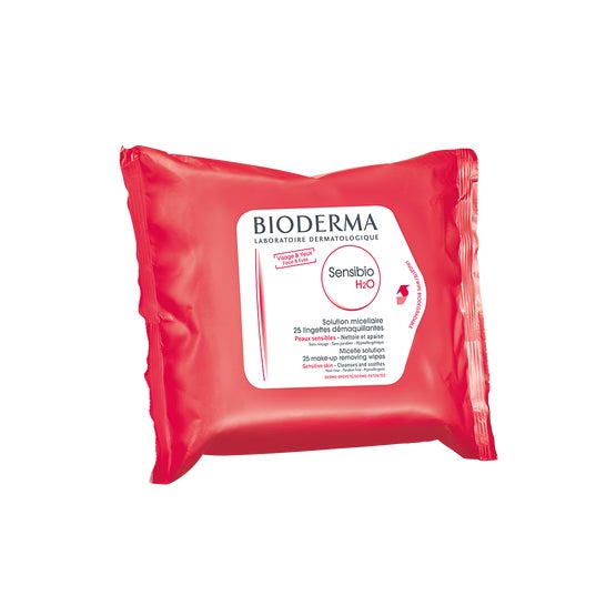 Bioderma Crealine H2O lingettes nettoyantes demaquillantes x 25