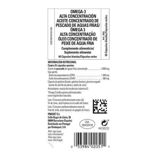 Solgar Omega-3 Doble Concentración 60 Perlas