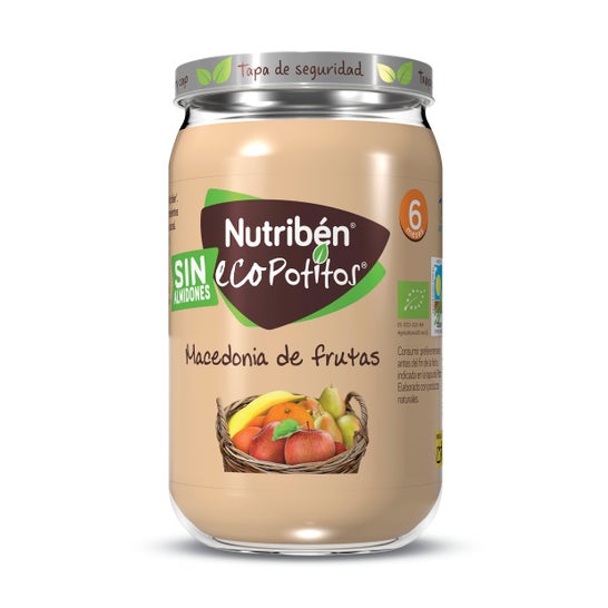 Potitos Nutribén sabor pera y plátano niños +6 meses - 2x120gr.