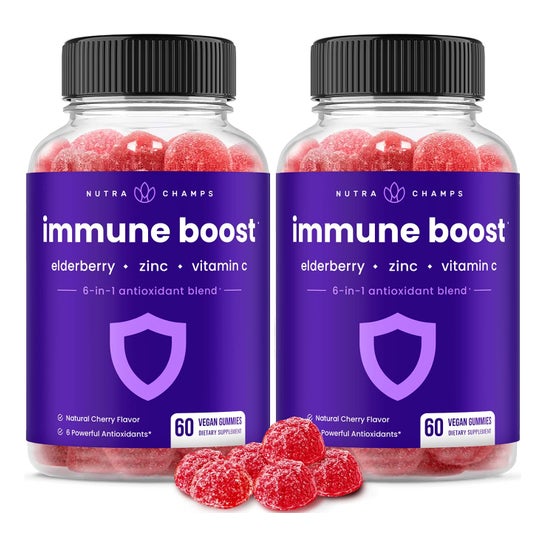NutraChamps Immune Boost Elderberry Zinc Vitamin C 60caps