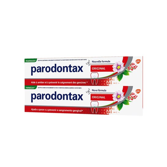 Periodontax Pasta de dientes Echinace Fluor 75ml lote de 2