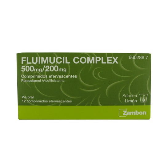 Fluimucil Complex 500mg/200mg 12 comprimidos efervescentes