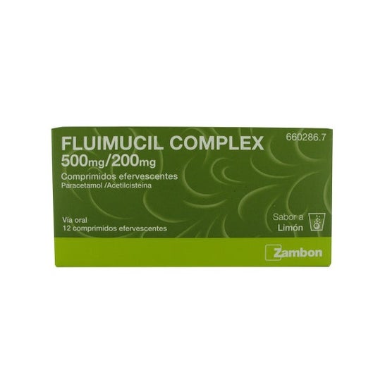 Fluimucil Complex 500mg/200mg 12 comprimidos efervescentes