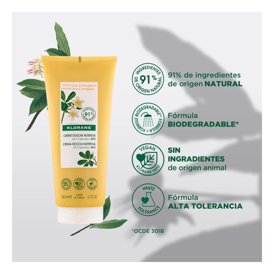 Klorane Crema de Ducha Flor de Frangipani 200 ml