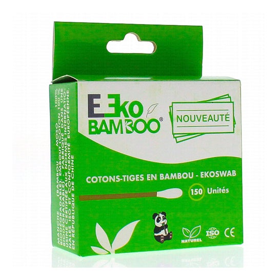 EkoBamboo Bastoncillos de Algodón en Bambu 150uds