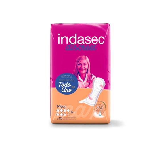 Indasec® Discreet Maxi 15uds