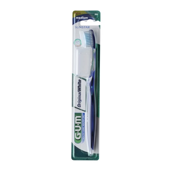 Gum White Medium Toothbrush