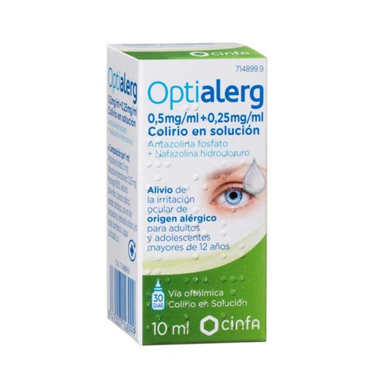 Optialerg 5 mg/ml + 0,25 mg/ml 10 ml
