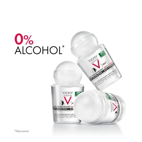 Desodorante Vichy Homme - Anti-Stain Roll On Ball 50ml Desodorante Vichy Homme - Anti-Stain Roll On Ball 50ml