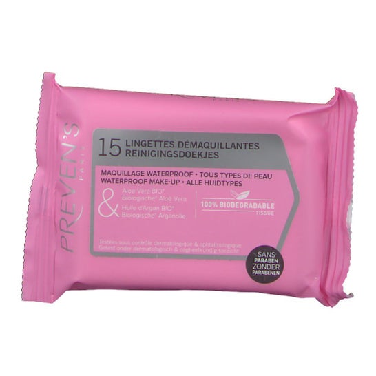 Preven's Makeup Wipes Refill of 15 wipes
