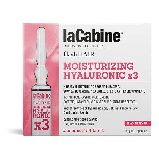 La Cabine Flash Hair Hidratante Hyalurónico 7x5ml