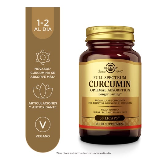 Solgar Full Spectrum Cúrcuma 30 perlas