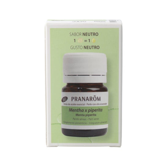 Pranarôm Perlas de Aceite Esencial de Menta Piperita BIO 60 caps