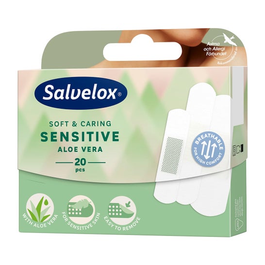 Salvelox Sensitive apósito adhesivo aloe vera 20uds