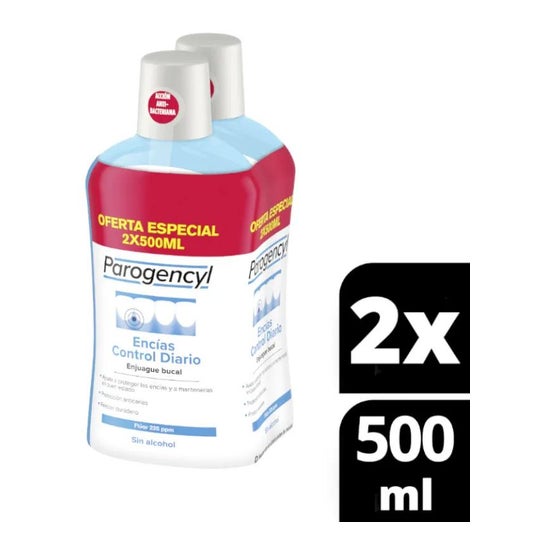 Parogencyl Encías Control Enjuague Bucal 2x500ml Parogencyl Encías Control Enjuague Bucal 2x500ml