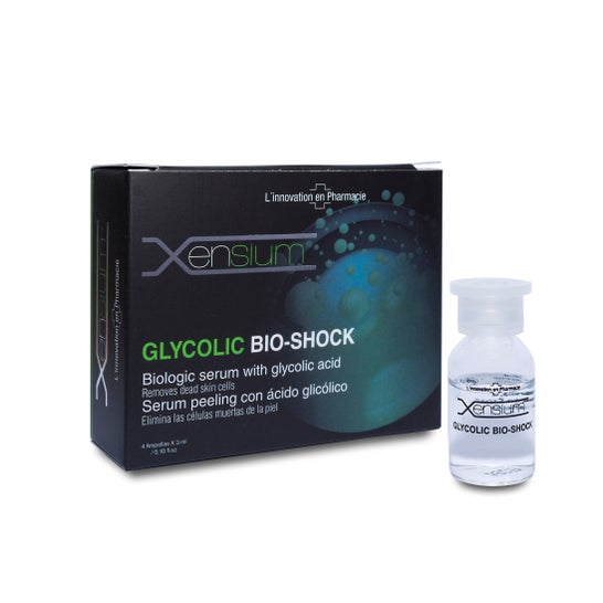 Xensium Bio-shock Glycolic Ampollas 4x3ml