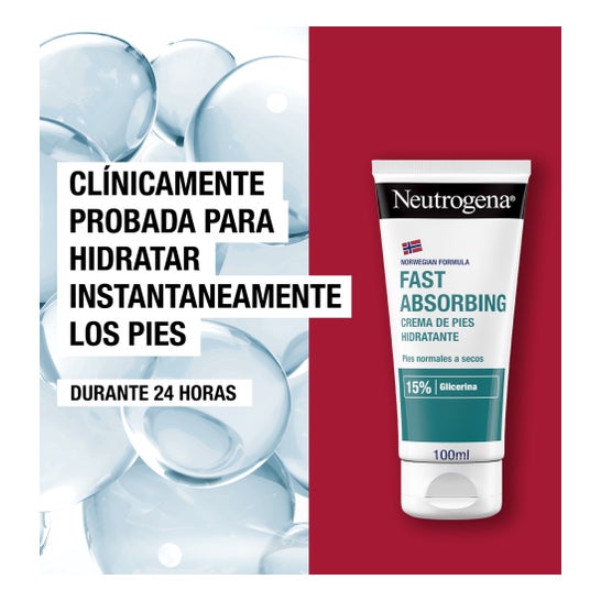 Neutrogena® Crema Pies Absorción Inmediata Textura ligera 2x100 ml