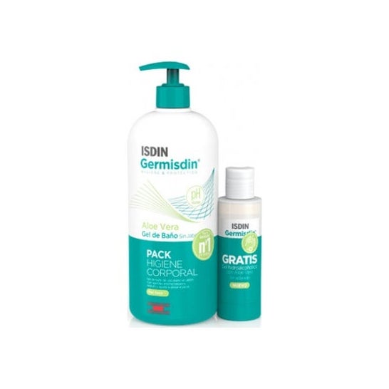 Germisdin Gel de Baño Aloe Vera 1L y Gel Hidroalcohólico 120ml Pack