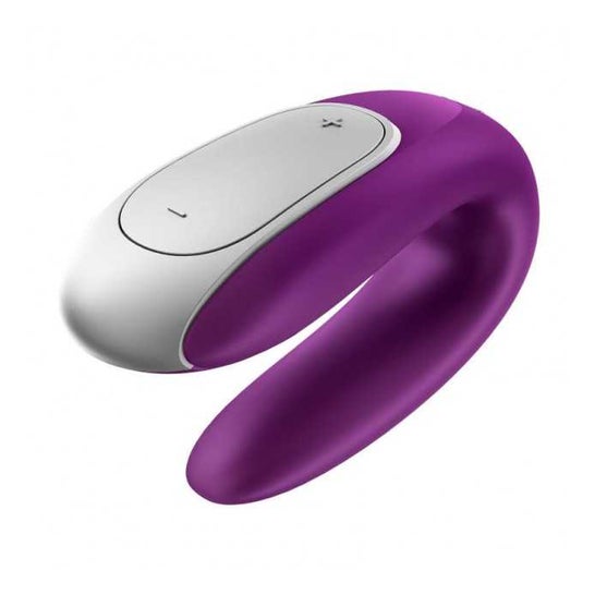 Satisfyer Double Fun Vibrator Par Violet Bluetooth App 1pc