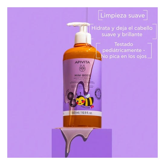 Apivita Kids Mini Bees Champú Miel Arándano 500ml Apivita Kids Mini Bees Champú Miel Arándano 500ml