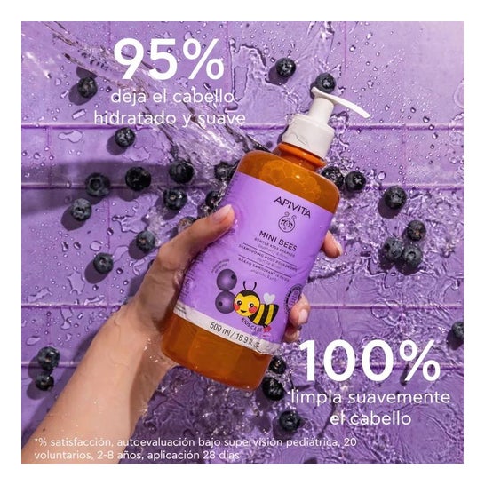 Apivita Kids Mini Bees Champú Miel Arándano 500ml Apivita Kids Mini Bees Champú Miel Arándano 500ml