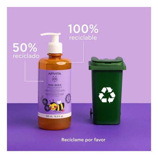 Apivita Kids Mini Bees Champú Miel Arándano 500ml Apivita Kids Mini Bees Champú Miel Arándano 500ml
