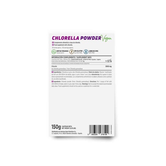 HSN Chlorella en Polvo Sin Sabor 150 g