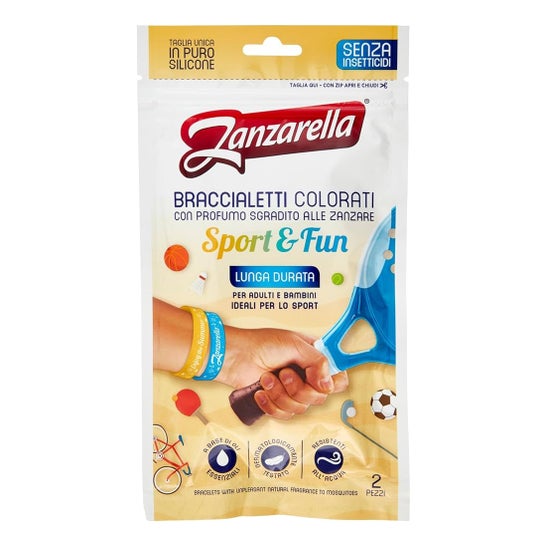 Zanzarella Braccialetti Colorati Sport & Fun 2 Unità