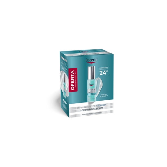 Eucerin Pack Hyaluron-Filler + 3x Effect Hydratation Booster Sérum 30 ml + Dermatoclean Gel Limpiador Facial 200 ml
