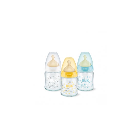 Nuk Babyflasche Latexsauger Weitmundig Kristall Größe 1 125ml