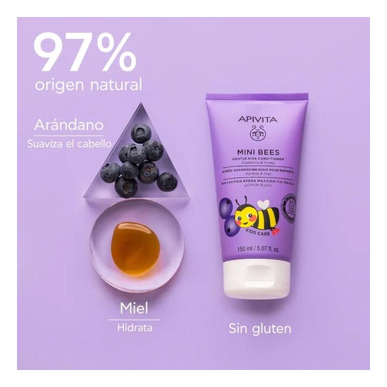 Apivita Kids Mini Bees Acondicionador Miel Arándano 150ml Apivita Kids Mini Bees Acondicionador Miel Arándano 150ml