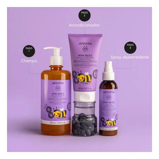 Apivita Kids Mini Bees Acondicionador Miel Arándano 150ml Apivita Kids Mini Bees Acondicionador Miel Arándano 150ml