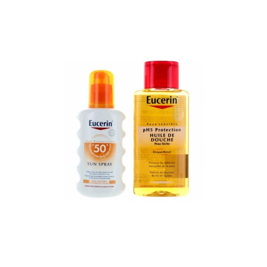 Eucerin Sun Kit Spray Spf50 200ml + Aceite de Ducha 100ml