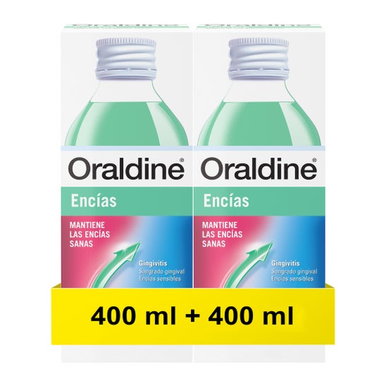 Oraldine Anti-Gingivitis Zahnfleischentzündung Mundspülung 2x400ml