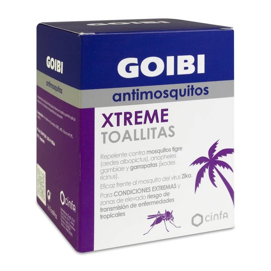 Goibi Xtreme Mosquito repellent wipes 16 uts
