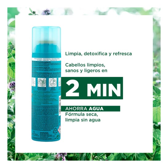 Klorane Champú Seco a la Menta Acuática 150 ml
