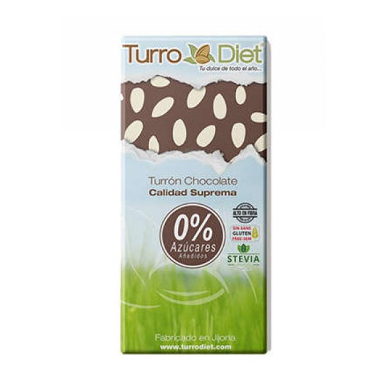 Turro Diet Turrón Chocolate Almendra Sin Gluten Stevia 150g