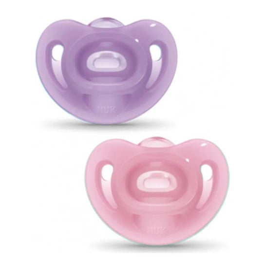 Nuk Sensitive Chupete Silicona 6-18M 2uds Nuk Sensitive Chupete Silicona 6-18M 2uds