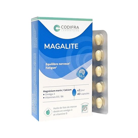 Codifra - Magalite Gestion du Stress Magnsium Marin 40 capsules