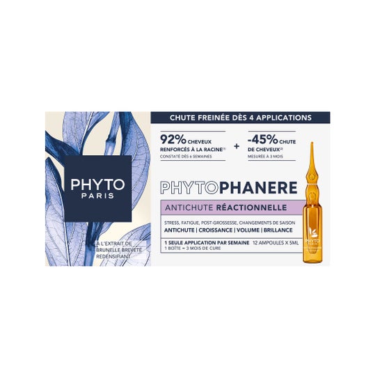 Phyto Phytophanere Tratamiento Anticaída Reaccional 12x5 ml