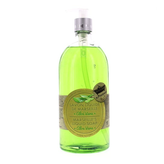 Les Petits Bains de Provence Jabón de Marsella Aloe Vera 1 litro