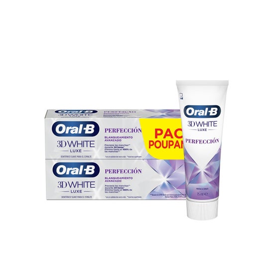 Oral-B 3D White Luxe Advanced Perfection Dentífrico 2x75ml