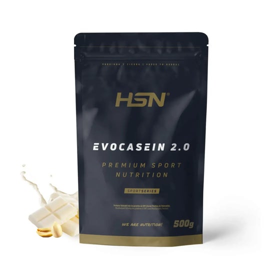 HSN Evocasein 2.0 Caseína Micelar + Digezyme® Chocolate Blanco y Cacahuete 500g