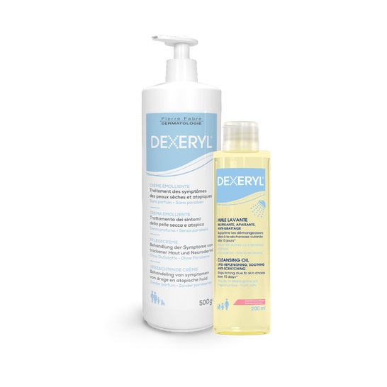 Dexeryl Pack Crema Emoliente 500ml + Aceite Limpiador 200ml