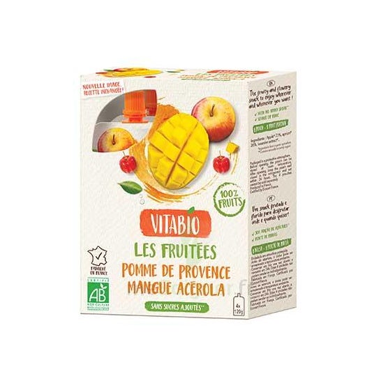 Vitabio Manzana Mango Acerola 4x120g