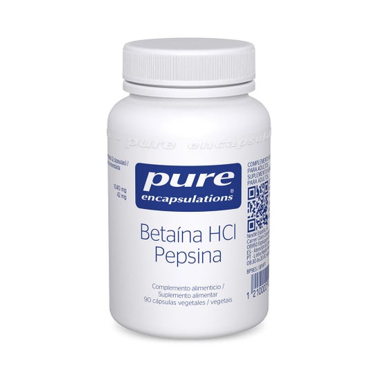 Pure Encapsulations Betaína HCl Pepsina 90vcaps